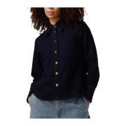 Navy Blue Laramw 115 Shirt My Essential Wardrobe , Blue , Dames