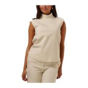 Beige Turtle Neck Top Hathaway Est'Seven , Beige , Dames