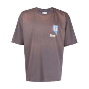 Vintage Grey O2 Off-Road Print T-shirt Rhude , Gray , Heren