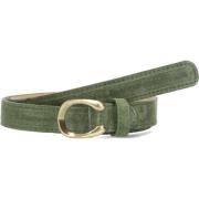 Groene Suède Taille Riem Notre-v , Green , Dames