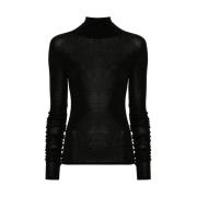 Turtleneck trui Elisabetta Franchi , Black , Dames