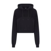 Cropped hoodie F**k , Black , Dames