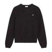 Zwarte Boxy Triomphe Pullover Sweater Celine , Black , Heren