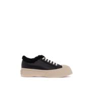 Sherpa-gevoerde Sneaker met Bontvoering Marni , Black , Dames