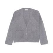 Ash Grey Wollen Trui Liu Jo , Gray , Dames