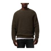 Chunky Texture Sweater voor heren Calvin Klein , Brown , Heren