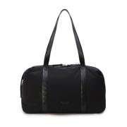 Weekender Schoudertas met leren details Bottega Veneta , Black , Heren