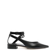 Zwarte leren gespschoenen Jimmy Choo , Black , Dames