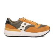 Groene Sneakers met Platte Veters Saucony , Multicolor , Heren