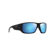 Mat Zwart Blue Hawaii Zonnebril Maui Jim , Black , Heren