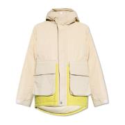 Donsjack met logo Stone Island , Beige , Heren