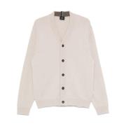 Witte Merinowol V-hals Trui Paul Smith , White , Heren