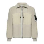 Gedrukte Katoenen Jas Stone Island , Beige , Heren