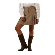 Bruine Minirok Elegante Stijl Y.a.s , Brown , Dames