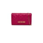 Magenta Tassen voor Stijlvolle Fashionista's Love Moschino , Pink , Da...