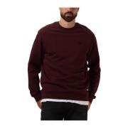 Essential Logo Badge Crew Sweater Scotch & Soda , Red , Heren