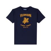 T-shirt van katoen met logoprint voor heren Vilebrequin , Blue , Heren