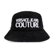 Pet met geborduurd logo Versace Jeans Couture , Black , Heren