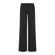 Zwarte Baggy Broek Interlock Tracksuit Stijl Courrèges , Black , Dames