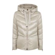 Chantilly Nylon Donsjas Cape Herno , Beige , Dames