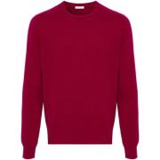 Rode Cashmere Gebreide Trui Malo , Red , Heren