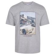 Vintage Porsche Print T-Shirt Jacob Cohën , Gray , Heren