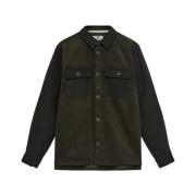 Cord Mix Overshirt Lichtgewicht Stijlvol Shirt Anerkjendt , Green , He...