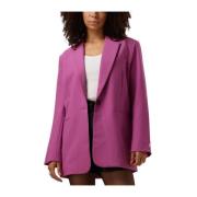 Roze Single Breasted Blazer Mimmi Colourful Rebel , Pink , Dames