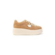 Lily Sneaker met Charms in Cuoio Tosca Blu , Brown , Dames