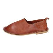 Vintage Leren Loafers voor Vrouwen Moma , Brown , Dames