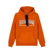 Effen katoenen hoodie voor heren Vilebrequin , Brown , Heren