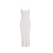 Witte Jurk Collectie Calvin Klein Jeans , White , Dames