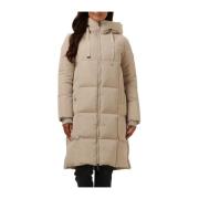 Beige Winter Donsjas Nova Square MOS Mosh , Beige , Dames