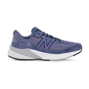 990v6 Sneakers met Suede Inserts New Balance , Purple , Heren