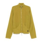 Gele Mohair Cardigan ROA , Yellow , Heren