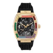 $keleton Rainbow Watch Philipp Plein , Black , Heren