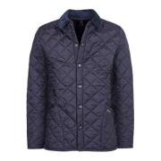 Blauwe Gewatteerde Jas Heritage Liddesdale Barbour , Blue , Heren