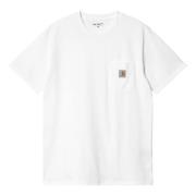 Witte Zak T-Shirt Jersey Katoen Carhartt Wip , White , Dames