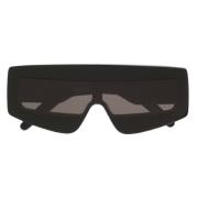 Zwarte Lens Zonnebril Rick Owens , Black , Heren