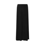 Zwarte Omslagrok met Geplooid Paneel Ann Demeulemeester , Black , Dame...