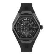 Herenhorloge The $Kull Spikes Philipp Plein , Black , Heren