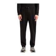 Katoenen French Terry Joggers Armani Exchange , Black , Heren