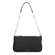 Schoudertas met kettinghendel van leer Michael Kors , Black , Dames