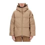 Logo Donsjack, 100% Katoen Canada Goose , Beige , Dames