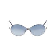 Pre-owned Metal sunglasses Fendi Vintage , Blue , Dames