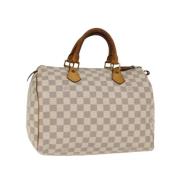 Pre-owned Canvas handbags Louis Vuitton Vintage , Beige , Dames