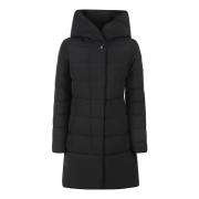 Zwarte Puffy Prescott Parka Jas Woolrich , Black , Dames