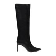 Zwarte hoge laarzen met 8 cm hak Giuliano Galiano , Black , Dames