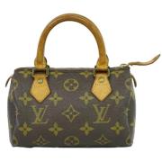 Pre-owned Canvas handbags Louis Vuitton Vintage , Brown , Dames