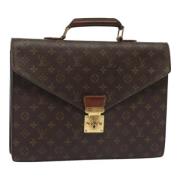 Pre-owned Canvas briefcases Louis Vuitton Vintage , Brown , Dames